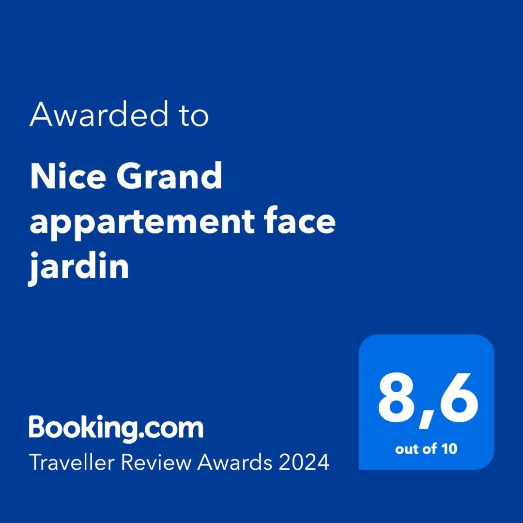 Nice Grand Appartement Face Jardin Exterior foto